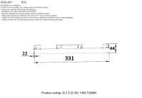 Светильник трековый магнитный Crystal Lux CLT 0.33 001 18W BL T4000K