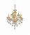 Хрустальная подвесная люстра Lumina Deco Eliza LDP 7025-6+3 GD