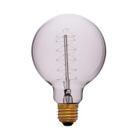Лампа накаливания E27 60W шар прозрачный 052-306