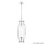Светильник подвесной Crystal Lux TOMAS SP1 CHROME