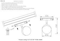 Светильник трековый магнитный Crystal Lux CLT 0.33 007 7W BL 4000K