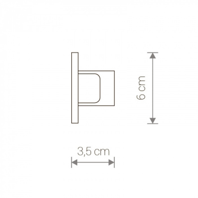 Заглушка Profile Recessed Dead End Cap 8975
