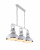 Подвесной светильник Lumina Deco Batore LDP 274-3 WT