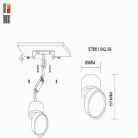 Точечный светильник St651 ST651.542.09