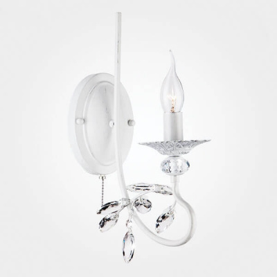 Бра Alexandria 60057/1 белый с серебром