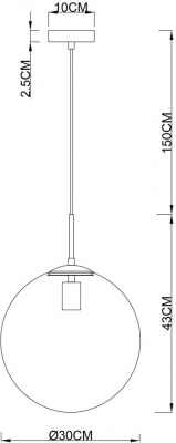 Подвесной светильник Volare A1930SP-1CC