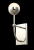Бра Crystal Lux TRUENA AP1 NICKEL