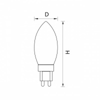 Лампочка светодиодная LED 940474