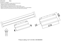 Светильник трековый магнитный Crystal Lux CLT 0.33 002 12W BL M4000K