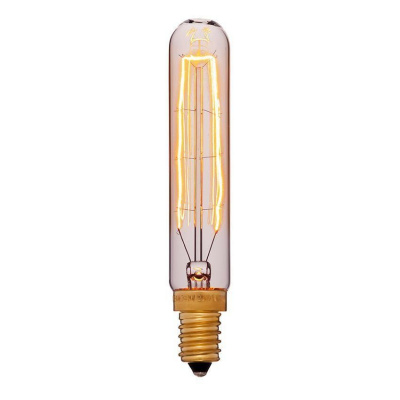 Лампа накаливания E14 40W трубчатая золотая 054-164