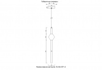 Светильник подвесной Crystal Lux ELISA SP1.2
