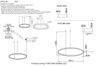 Люстра Crystal Lux FORTUNA SP88W LED GOLD