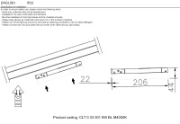 Светильник трековый магнитный Crystal Lux CLT 0.33 001 6W BL M3000K