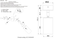 Светильник потолочный Crystal Lux CLT 015CW1R BL-GO