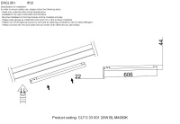 Светильник трековый магнитный Crystal Lux CLT 0.33 001 20W BL M4000K